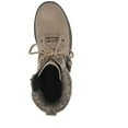 thumbnail image 3 of Cliffs by White Mountain Womens Marlee Faux Suede Combat & Lace-up Boots, 3 of 3