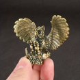 thumbnail image 1 of JUNWELL Rustic Brass Antique Copper Owl Ornament - Charming Office Desk Tea Companion & Decor Craft  Perfect for Retro Decor Lovers‘ Desks  Living Areas  & Bedchambers, 1 of 6