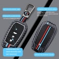 thumbnail image 3 of Key Fob Cover Compatible with Toyota Yaris GR Corolla Cross Yaris Hybrid Hilux C-HR 2020-2024 2 Button Keychain Case Holder Protector,3 Buttons C Grey, 3 of 6