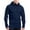 Navy, variant on AnuYalue Men's Fleece Hooded Pullover Casual Quarter Zip Sweatshirts Long Sleeve Solid Color Sweatshirt Outdoor Workout Pullover