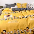 thumbnail image 2 of Lindo juego de cama de dibujos animados de Snoopy, funda de almohada para dormitorio de niñas y niños, funda de almohada para cama, edredón individual y doble para estudiantes, funda de edredón, 2 of 5