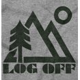 thumbnail image 2 of Log Off Nature Outdoors Hike Camping Plus Size Crewneck Graphic Tee Shirt Brisco Brands 4X, 2 of 5