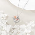 thumbnail image 6 of YAFEINI Heart Butterfly Rose Necklace 925 Sterling Silver Butterfly Necklace Pendant Women's Heart Necklace Birthday Jewelry Gift, 6 of 6