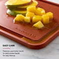 thumbnail image 4 of KitchenAid Classic Plastic Cutting Board with Trench, Non-Slip Edges, Dishwasher Safe, 8x10, Scorched Orange, 4 of 6