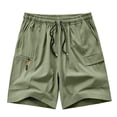 thumbnail image 3 of UDAUDU Men's Hiking Cargo Shorts Athletic Stretch Quick Dry Lightweight Shorts for Men Outdoor Fishing Shorts with Pockets Green 2XL, 3 of 6
