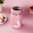 thumbnail image 1 of Portable Cartoon Pattern Thermal Insulation Intelligent Temperature Measuring Thermal Bottle Great Birthday Gifts for Girls - Smart Pink, 1 of 3