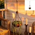 thumbnail image 2 of Deeceymbur Vintage Iron Hanging Planter Weather Resistant Flower Pot for Wall Garden Cafe Decor, 2 of 8