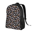 thumbnail image 2 of Disketp Snowflake Cream Hot Cocoa Mochila Unisex de Apertura Lateral Completa, Mochila para Laptop para Escuela, Trabajo y Viajes, 2 of 8