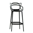 thumbnail image 4 of Heavenly Collection Black Plastic Counter Stool SET OF 6, 4 of 7