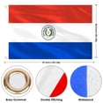 thumbnail image 2 of Bandera de Paraguay AhfuLife 90 x 150 cm, doble cara, 2 piezas, 2 of 7