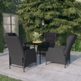 thumbnail image 1 of vidaXL 5 Piece Garden Dining Set Dark Grey, 1 of 4