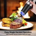 thumbnail image 4 of Jinsinto Gravity Electric pepper and Salt Grinder, roughness Adjustable, LED Light Power Supply, one hand Automatic operation, Stainless Steel Black, 2 packs, 4 of 4