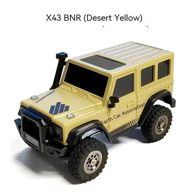 Mini Télécommande Rc Simulation Ldarc Radian X43 1/43 Véhicule d'Escalade Tout-Terrain Modèle de Voiture à Quatre Roues Motrices Jouet de Bureau de Noël
