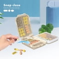 thumbnail image 3 of [2 Pack] Pill Organizer,Pill Cases,8 Compartments Portable Travel Pill Box for Pocket Purse Medicine Vitamin Holder Container, 3 of 6