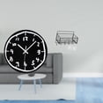 thumbnail image 2 of Reloj de pared,Reloj de pared silencioso y decorativo que no hace tictac,Reloj moderno de 12 pulgadas para pared de casa o oficina,sencillo.,Cesta de almacenamiento colgante,Cesta de, 2 of 8