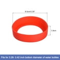 thumbnail image 2 of Uxcell 4pcs Protective Silicone Bottle Boot/Sleeve, Non slip Bottom Cover Cap for Water Bottle Red 85mm, 2 of 5