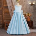 thumbnail image 5 of HAYIMI Child Elegant Satin Dress For Girls Sleeveless Long Gown Summer Pageant And Performances Soft Comfort And Flowy Tailored Fit Cozy Dresses, 5 of 8
