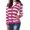 RD1, variant on Women's Hoodies Sweatshirts Women Fashion Hooded Long Sleeve Pocket Zipper Rope Striped Hoodie Jacket Blue S