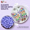 thumbnail image 6 of NY Spice Shop Lavender Shimmer Sixlets - 3 Pound - Sixlets Candy - Chocolate Covered Hard Candy Balls, 6 of 7