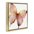 thumbnail image 4 of Stupell Industries Chic Pink Butterfly Animals Painting Gold Floater Framed Canvas Art Print Wall Art, 18 x 18, 4 of 10