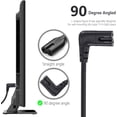 thumbnail image 3 of Cable de alimentación de TV compatible con Samsung TV, Ancable 6 pies 90 grados en ángulo 18 AWG 2 clavijas a C7 forma de L reemplazo para Samsung Philips Toshiba LG Sony Sharp Panasonic Vizio LED TV Sky Box JM cable de datos, 3 of 5
