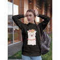 thumbnail image 2 of Cute Llama With A Wreath Sweatshirt Women -GoatDeals Designs, Female Small, 2 of 4