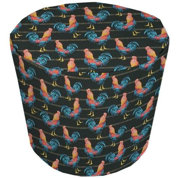 Roosters Cover Compatible with Instant Pot Pressure Cooker by Penny's Needful Things (Black, 10 Quart Instant Pot)