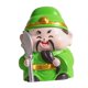 thumbnail image 4 of Figura de dios chino, decoración de mesa, artesanía en miniatura, linda resina coleccionable verde, 4 of 9