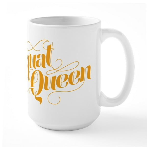 CafePress - Squat Queen Large Mug - 15 oz Ceramic Large White Novelty Mug