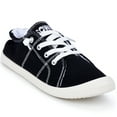 thumbnail image 5 of JENN ARDOR Women's Canvas Sneakers Rubber sole Fashion Shoes Canvas Upper Low Top Lace up Casual Walking Running Shoes (BK-8), 5 of 9