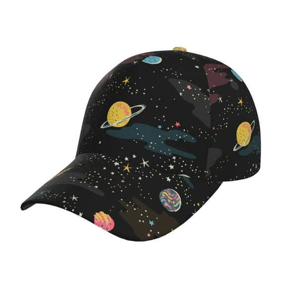 Easygdp Galaxy Baseball Cap with Adjustable Buckle – Lightweight, Breathable, Sweat-Absorbent Hat for Outdoor Activities, Sports, and Casual Wear
