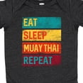 thumbnail image 4 of Inktastic Eat Sleep Muay Thai Repeat Boys or Girls Baby Bodysuit, 4 of 5