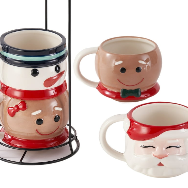 Holiday Icons Ceramic Mug Set 13 OZ 4-Piece Holiday Time - Walmart.com