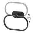 thumbnail image 2 of WSBArt Self Adhesive Towel Ring for Bathroom Stainless Steel Hand Towel Holder No Drilling Modern Hand Towel Hanger Wall Mount, Black, 2 of 9