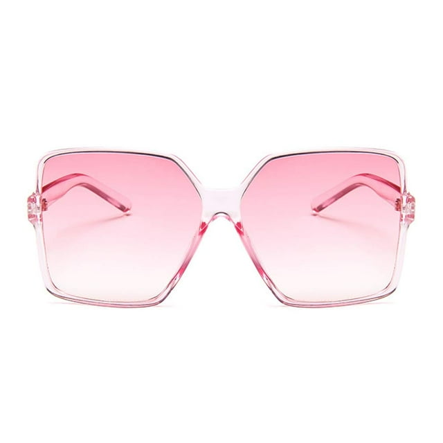 Gafas de sol Dollger Oversized Square 100% con protección UV, color rosa