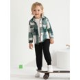thumbnail image 3 of GYRATEDREAM Boys Long Sleeve Flannel Plaid Shirt Button Down Thick Shirts 6M-4T, 3 of 7
