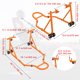 thumbnail image 3 of QinaQin Soporte delantero para motocicleta, capacidad de 850 lb, elevador ajustable tipo U y L con ruedas dobles y base antideslizante para mantenimiento o resguardo, 3 of 7