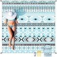 thumbnail image 1 of Manta de playa HIHOHO impermeable a prueba de arena 200x211 cm, 1 of 6