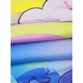 thumbnail image 6 of WIBACKER 2-Piece Summer Pajamas for Kids Girls Rainbow Unicorn Short Sleeves Tee and Shorts Toddler Cool PJs Set Size 3-12Y, 6 of 13