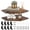 Brown, variant on 2Pcs Corner Shelf Wall Mount Wood Floating Corner Shelves Picture Display Rack for Kitchen Living Room Bedroom Bathroom