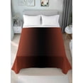thumbnail image 2 of Queen Size Flat Sheet Only, Red Black Ombre Soft Brushed Microfiber Bed Sheets, Modern Gradient Abstract Art Hotel Quality Breathable Bedding Top Sheet, Easy Care, 90"x102", 2 of 9