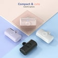 thumbnail image 3 of RORRY 10000mAh Portable Charger, 22.5W PD Fast Charging Power Bank with Built-in USB-C Cable, Mini Apple Watch & Phone Charger for iPhone 17/16/15, AirPod, Samsung– White, 3 of 8