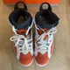 thumbnail image 2 of Ni - ke 1847) Ni - ke Air Jordan 6 VI Retro Gatorade White/Orange 384664-145 Men’s Size 10, 2 of 5