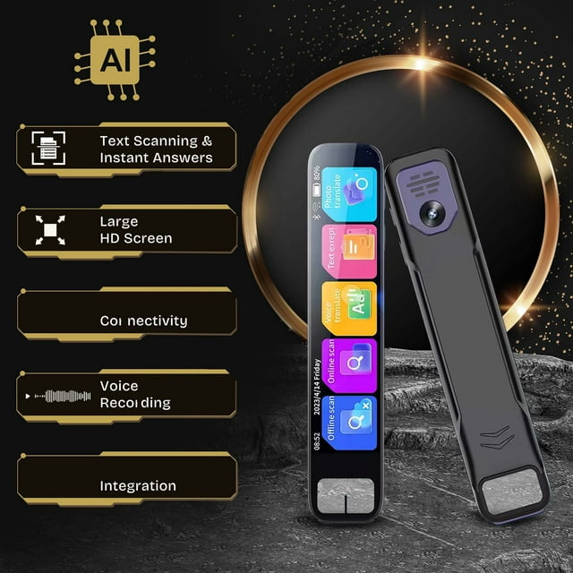 Birdeem Scanning Translation Pen, Portable Translator with OCR Technology for Multilingual Support, Language Learning Companion & On-the-Go Use, High Accuracy Text Recognition & Rechargeable Battery