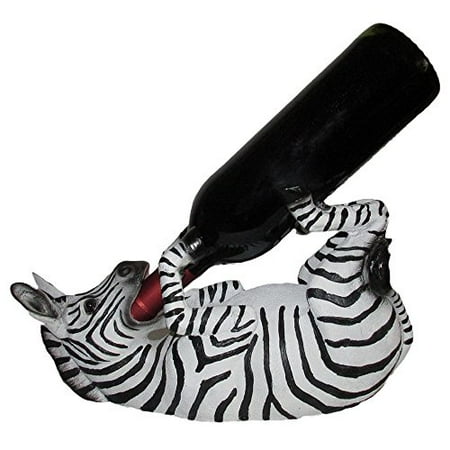 Drinking Zebra Wine Bottle Holder In African Jungle Safari Animal Drinking Zebra Wine Bottle Holder In African Jungle Safari Animal Stands Decorative Tabletop Racks And Gifts