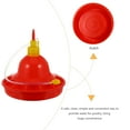 thumbnail image 3 of Mobutofu Duck Water Feeder Plastic Square Red for Outdoor Use 1Pack, 3 of 5