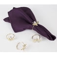 thumbnail image 4 of Fennco Styles Decorative Bejeweled Bumble Bee Design Metal Napkin Rings, Set of 4 - Gold Napkin Rings, 4 of 4