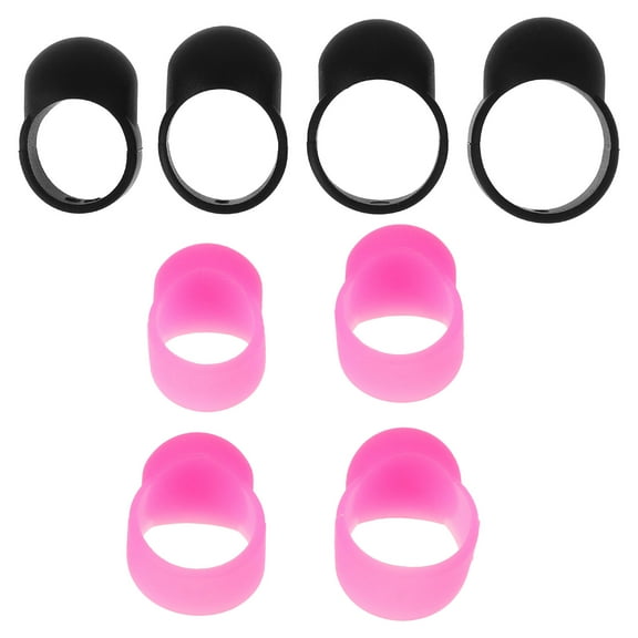 Clispeed 8Pcs Silicone Finger Sleeves for Hand Pan Drum Quiet Precise Control and Comfortable Fit