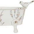 Clawfoot Bathtub Mini Planter White Metal