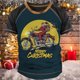 thumbnail image 1 of Camisetas Vintage para hombre, trajes navideños, ropa con gráfico de Papá Noel, ropa informal estilo Hip Hop con cuello redondo Extra grande para hombre, camisetas 2023, 1 of 4